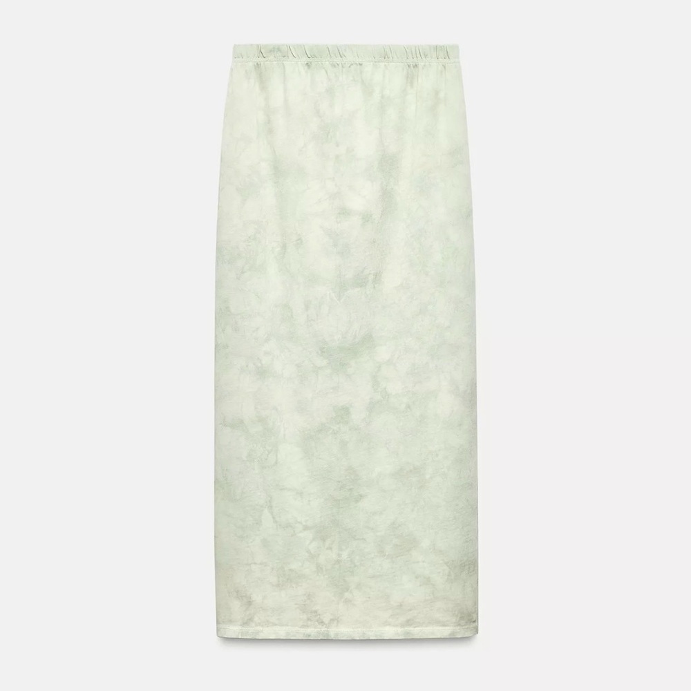Zara Light Green Pencil Skirt
